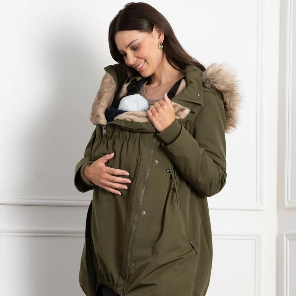 3 in 1 Maternity, Nursing and Babywearing Premium Parka